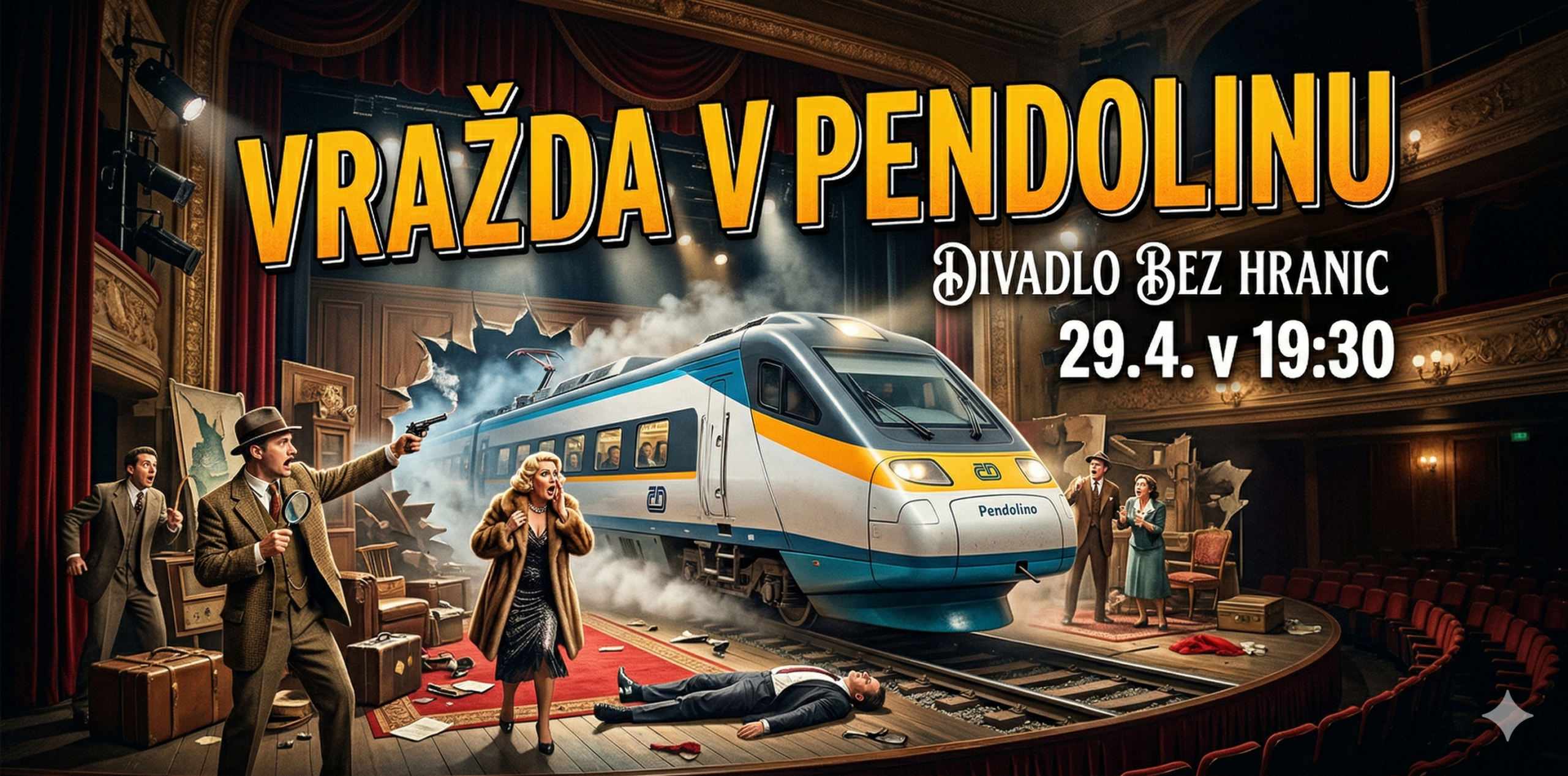 Vražda v Pendolinu – Divadlo Bez Hranic – 29. 4. 2026, 19:30