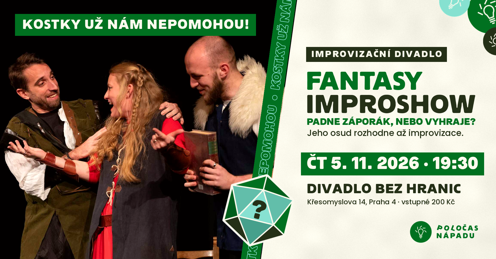 FANTASY improshow – Divadlo Bez Hranic – 5. 11. 2026, 19:30